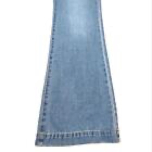 Sam Edelman NWT Women’s size 31 lattice pocket Bay trouser denim flare jeans - Picture 11 of 11